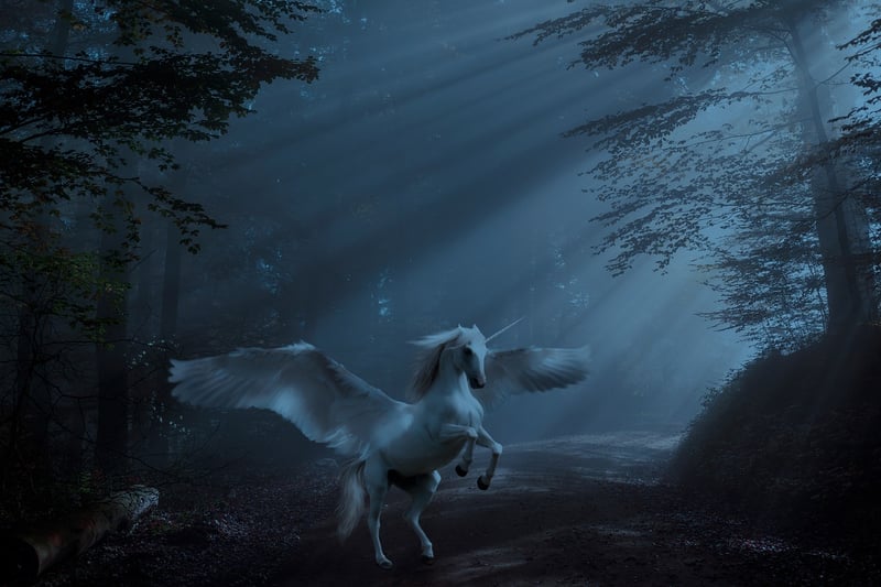 Unicorn in Meadow